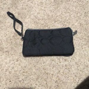 Thirty One black wristlet